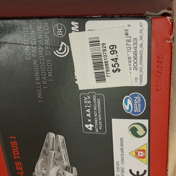 Star Wars Air Hogs RC Millennium Falcon OPEN BOX, BOX DAMAGE - Picture 14 of 15